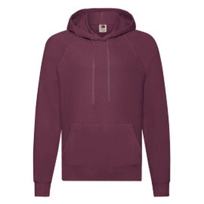 Fruit Of The Loom 62140 FOTL Men's Lightweight Hooded Sweat - Burgundy