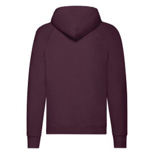 Fruit Of The Loom 62140 FOTL Men's Lightweight Hooded Sweat - Burgundy