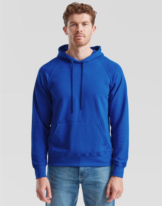 Fruit Of The Loom 62140 FOTL Men's Lightweight Hooded Sweat - Royal