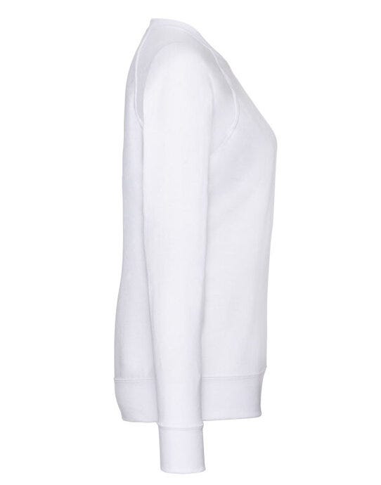 Fruit Of The Loom 62146 FOTL Ladies Lightweight Raglan Sweat - White