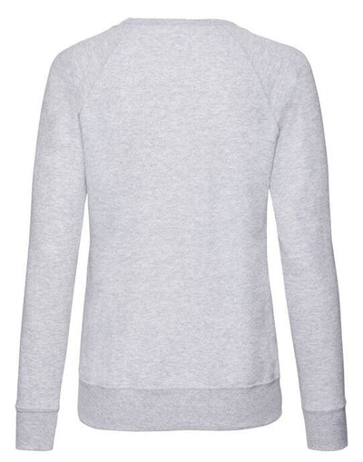 Fruit Of The Loom 62146 FOTL Ladies Lightweight Raglan Sweat - Heather Grey