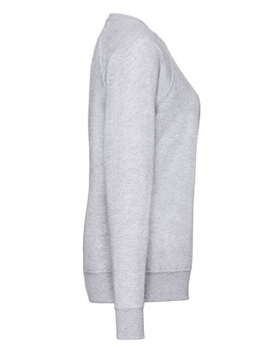 Fruit Of The Loom 62146 FOTL Ladies Lightweight Raglan Sweat - Heather Grey