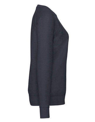 Fruit Of The Loom 62146 FOTL Ladies Lightweight Raglan Sweat - Deep Navy