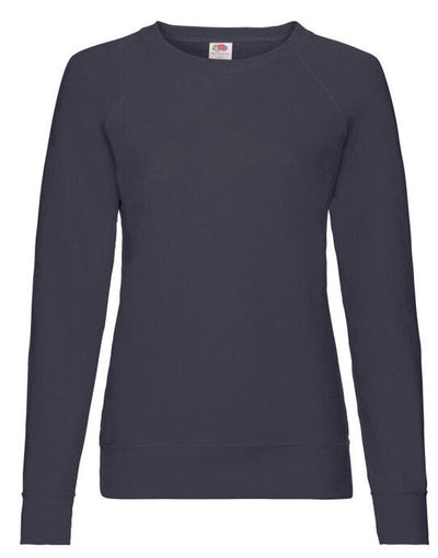 Fruit Of The Loom 62146 FOTL Ladies Lightweight Raglan Sweat - Deep Navy