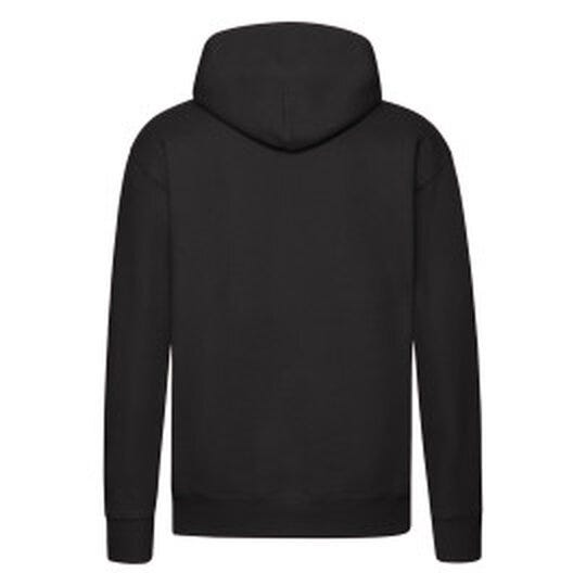Fruit Of The Loom 62152 FOTL Mens Premium Hooded Sweat - Black