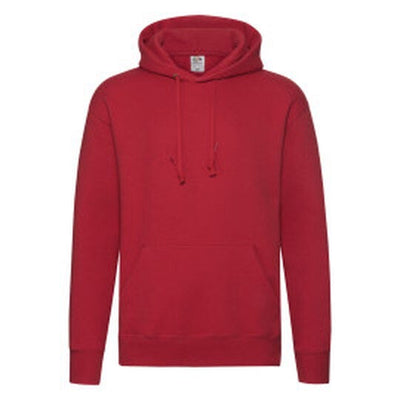Fruit Of The Loom 62152 FOTL Mens Premium Hooded Sweat - Red