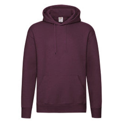 Fruit Of The Loom 62152 FOTL Mens Premium Hooded Sweat - Burgundy