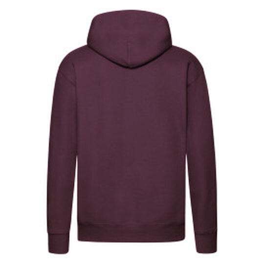 Fruit Of The Loom 62152 FOTL Mens Premium Hooded Sweat - Burgundy