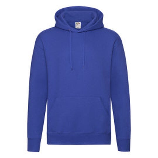 Fruit Of The Loom 62152 FOTL Mens Premium Hooded Sweat - Royal