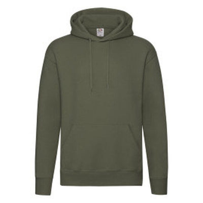 Fruit Of The Loom 62152 FOTL Mens Premium Hooded Sweat - Classic Olive