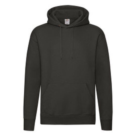 Fruit Of The Loom 62152 FOTL Mens Premium Hooded Sweat - Charcoal
