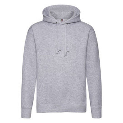 Fruit Of The Loom 62152 FOTL Mens Premium Hooded Sweat - Heather Grey