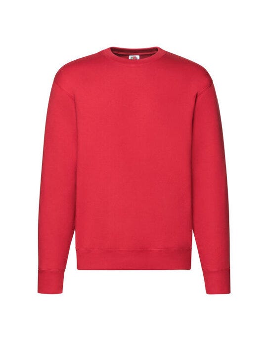 Fruit Of The Loom 62154 FOTL Mens Premium Set In Sweat - Red