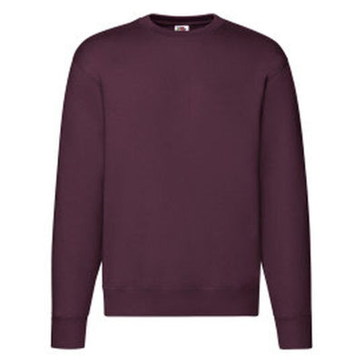 Fruit Of The Loom 62154 FOTL Mens Premium Set In Sweat - Burgundy