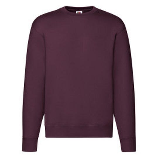 Fruit Of The Loom 62154 FOTL Mens Premium Set In Sweat - Burgundy