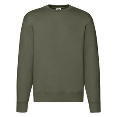 Fruit Of The Loom 62154 FOTL Mens Premium Set In Sweat - Classic Olive