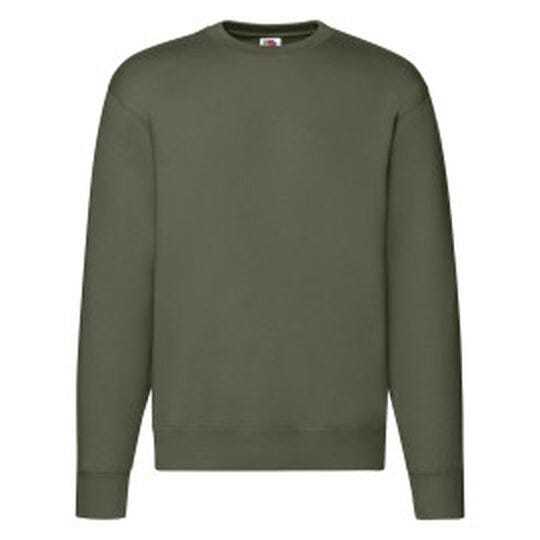Fruit Of The Loom 62154 FOTL Mens Premium Set In Sweat - Classic Olive