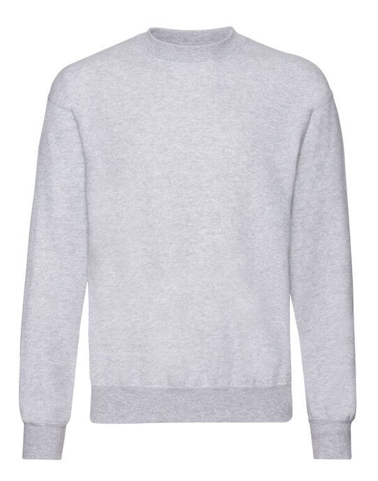 Fruit Of The Loom 62202 FOTL Mens Classic Set-In Sweat - Heather Grey