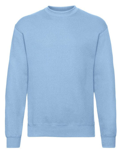 Fruit Of The Loom 62202 FOTL Mens Classic Set-In Sweat - Sky Blue