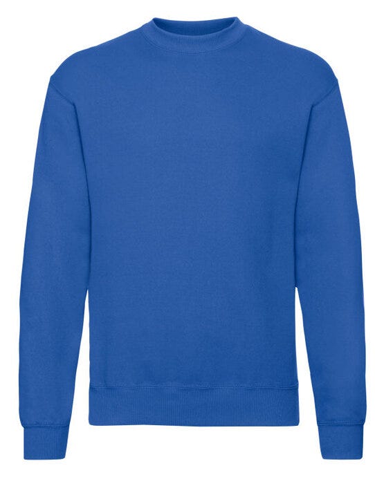 Fruit Of The Loom 62202 FOTL Mens Classic Set-In Sweat - Royal
