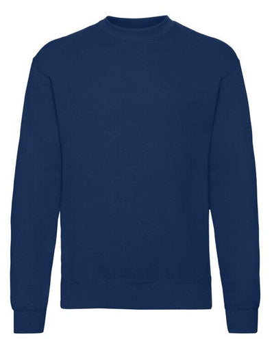 Fruit Of The Loom 62202 FOTL Mens Classic Set-In Sweat - Navy Blue