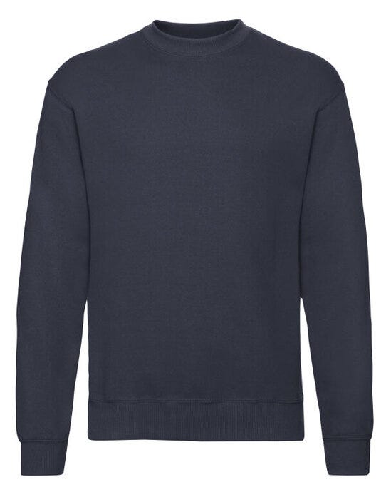 Fruit Of The Loom 62202 FOTL Mens Classic Set-In Sweat - Deep Navy