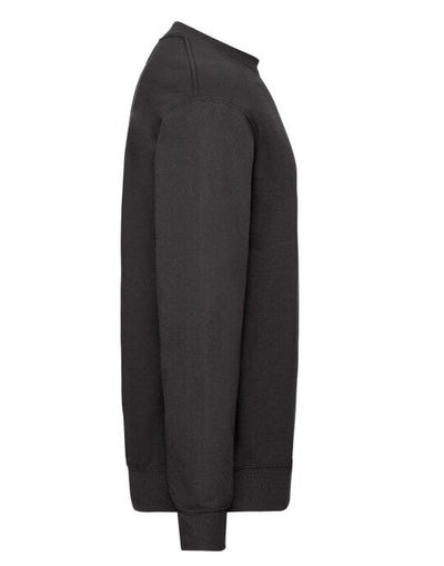 Fruit Of The Loom 62202 FOTL Mens Classic Set-In Sweat - Black