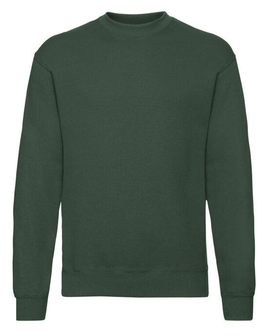 Fruit Of The Loom 62202 FOTL Mens Classic Set-In Sweat - Bottle Green
