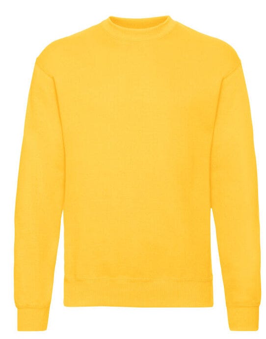 Fruit Of The Loom 62202 FOTL Mens Classic Set-In Sweat - Sun