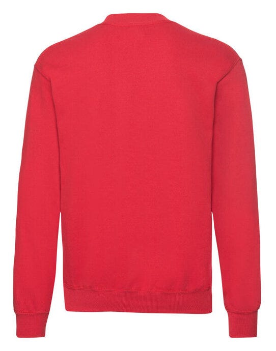 Fruit Of The Loom 62202 FOTL Mens Classic Set-In Sweat - Red