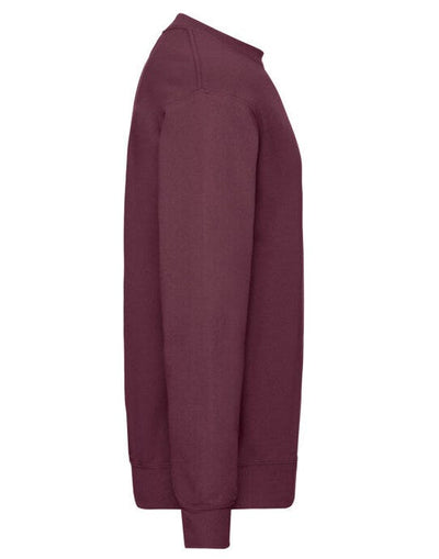 Fruit Of The Loom 62202 FOTL Mens Classic Set-In Sweat - Burgundy