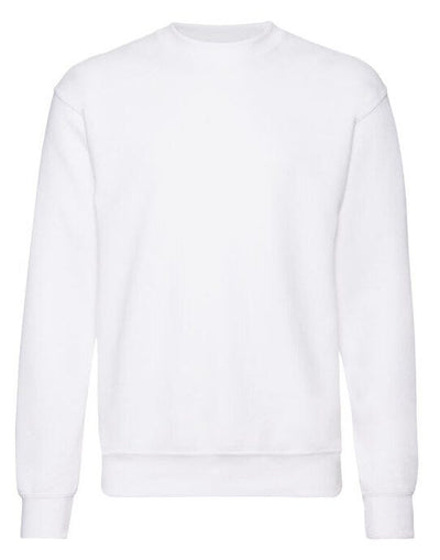Fruit Of The Loom 62202 FOTL Mens Classic Set-In Sweat - White