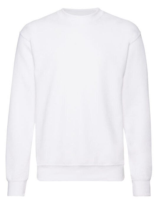 Fruit Of The Loom 62202 FOTL Mens Classic Set-In Sweat - White