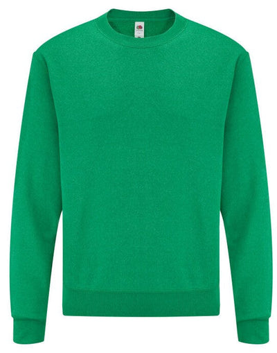Fruit Of The Loom 62202 FOTL Mens Classic Set-In Sweat - Retro Heather Green