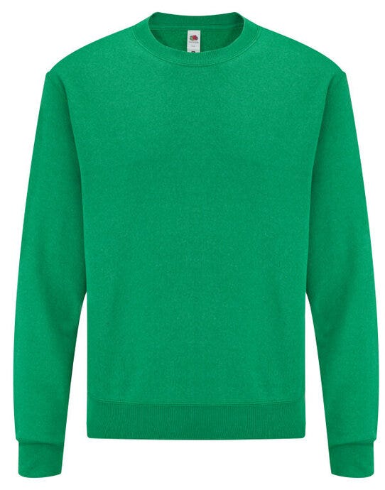 Fruit Of The Loom 62202 FOTL Mens Classic Set-In Sweat - Retro Heather Green