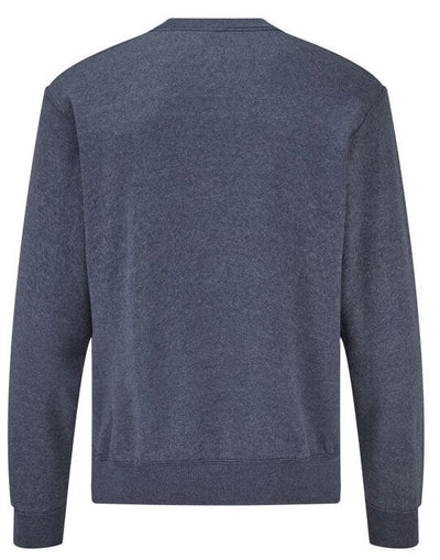 Fruit Of The Loom 62202 FOTL Mens Classic Set-In Sweat - Vintage Heather Navy