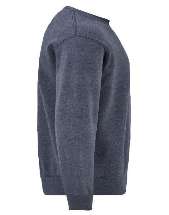Fruit Of The Loom 62202 FOTL Mens Classic Set-In Sweat - Vintage Heather Navy