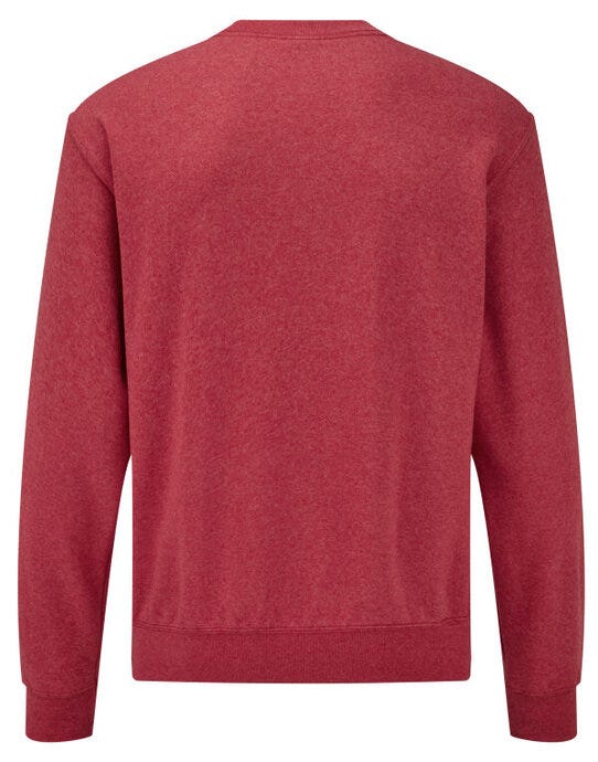 Fruit Of The Loom 62202 FOTL Mens Classic Set-In Sweat - Vintage Heather Red