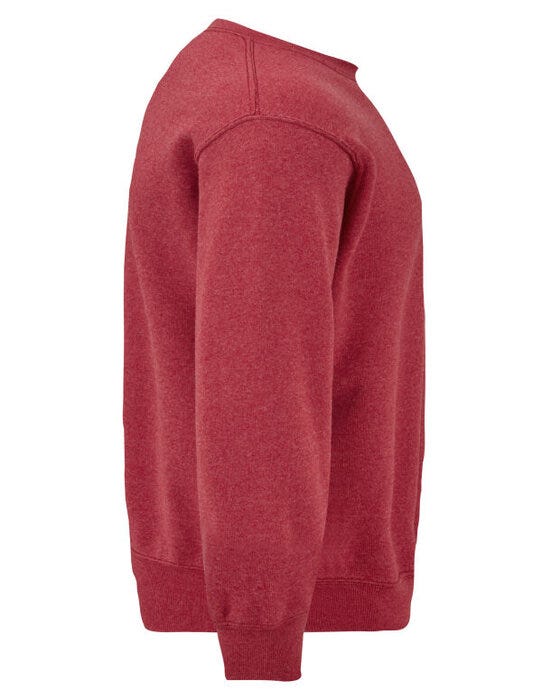 Fruit Of The Loom 62202 FOTL Mens Classic Set-In Sweat - Vintage Heather Red