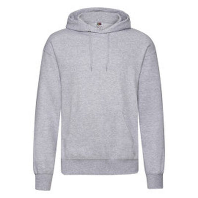 Fruit Of The Loom 62208 FOTL Mens Classic Hooded Sweat - Heather Grey