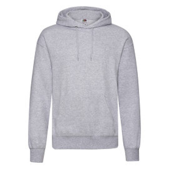 Fruit Of The Loom 62208 FOTL Mens Classic Hooded Sweat - Heather Grey