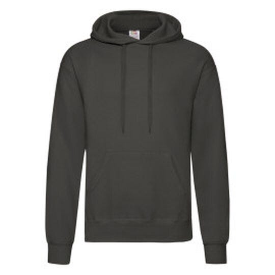 Fruit Of The Loom 62208 FOTL Mens Classic Hooded Sweat - Light Graphite