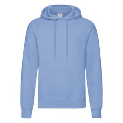 Fruit Of The Loom 62208 FOTL Mens Classic Hooded Sweat - Sky Blue