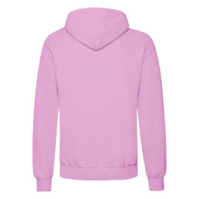 Fruit Of The Loom 62208 FOTL Mens Classic Hooded Sweat - Light Pink