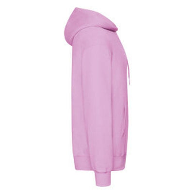 Fruit Of The Loom 62208 FOTL Mens Classic Hooded Sweat - Light Pink