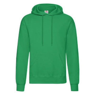 Fruit Of The Loom 62208 FOTL Mens Classic Hooded Sweat - Kelly Green