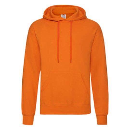 Fruit Of The Loom 62208 FOTL Mens Classic Hooded Sweat - Orange