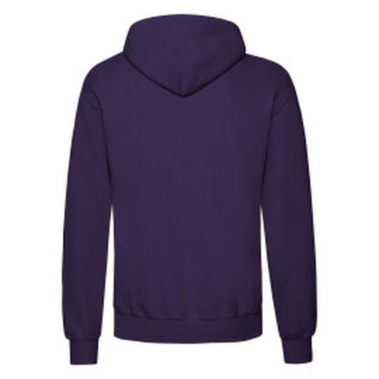 Fruit Of The Loom 62208 FOTL Mens Classic Hooded Sweat - Purple