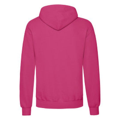 Fruit Of The Loom 62208 FOTL Mens Classic Hooded Sweat - Fuchsia