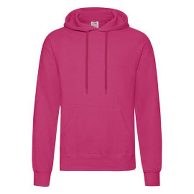 Fruit Of The Loom 62208 FOTL Mens Classic Hooded Sweat - Fuchsia